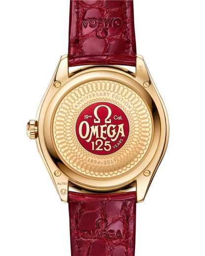 Omega 125th Anniversary Edition De Ville Trésor 40 mm, gult guld på läderrem 435.53.40.21.11.001 - Bild 2