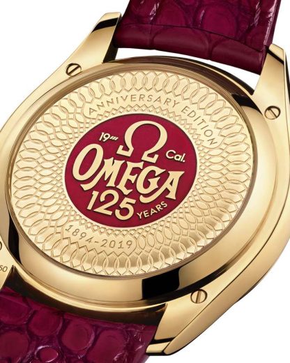Omega 125th Anniversary Edition De Ville Trésor 40 mm, gult guld på läderrem 435.53.40.21.11.001 - Bild 3