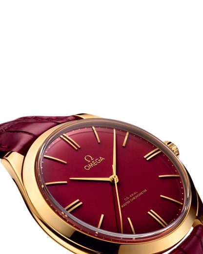 Omega 125th Anniversary Edition De Ville Trésor 40 mm, gult guld på läderrem 435.53.40.21.11.001 - Bild 4