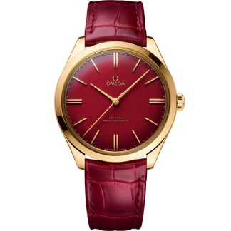 Omega 125th Anniversary Edition De Ville Trésor 40 mm, gult guld på läderrem 435.53.40.21.11.001