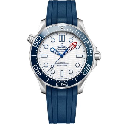 Omega America's Cup Seamaster Diver 300M 42 mm, stål på gummiband 210.32.42.20.04.002
