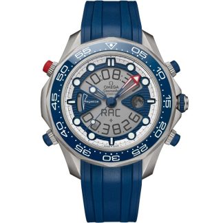 Omega America's Cup Seamaster Regatta 46,75 mm, titan på gummiband 216.92.46.79.10.001