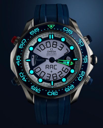 Omega America's Cup Seamaster Regatta 46,75 mm, titan på gummiband 216.92.46.79.10.001 - Bild 5