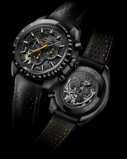 Omega Apollo 8 Speedmaster Dark Side of the Moon 44,25 mm, svart keramik på gummiarmband 310.92.44.50.01.001 - Bild 3