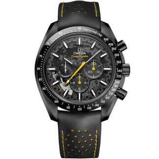 Omega Apollo 8 Speedmaster Dark Side of the Moon 44,25 mm, svart keramik på gummiarmband 310.92.44.50.01.001