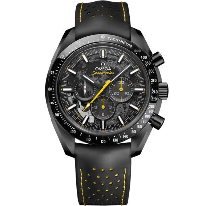 Omega Apollo 8 Speedmaster Dark Side of the Moon 44,25 mm, svart keramik på gummiarmband 310.92.44.50.01.001