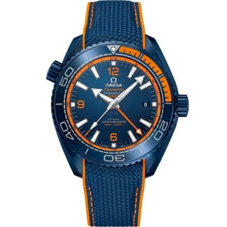 Omega Big Blue Seamaster Planet Ocean 600M 45,5 mm, blå keramik på gummiband 215.92.46.22.03.001