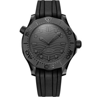 Omega Black Black Seamaster Diver 300M 43,5 mm, svart keramik på gummiband 210.92.44.20.01.003