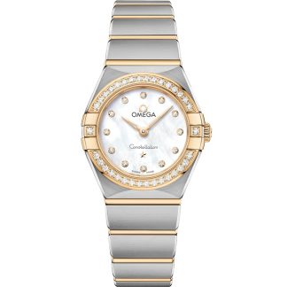 Omega Constellation 25 mm, stål - gulguld på stål - gulguld 131.25.25.60.55.002
