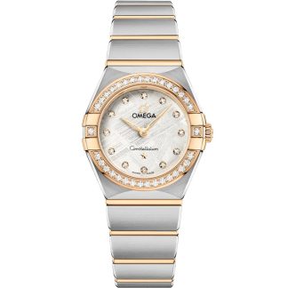 Omega Constellation 25 mm, stål - gulguld på stål - gulguld 131.25.25.60.99.002