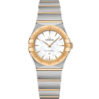 Omega Constellation 25 mm, stål - gult guld på stål - gult guld 131.20.25.60.05.002