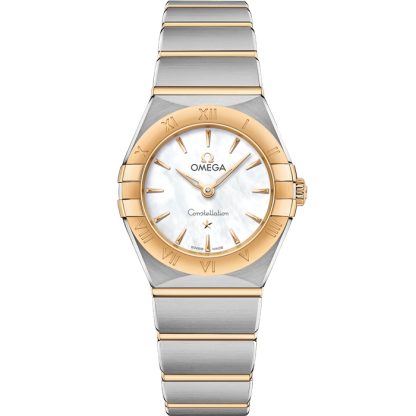 Omega Constellation 25 mm, stål - gult guld på stål - gult guld 131.20.25.60.05.002