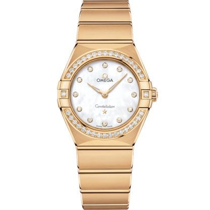 Omega Constellation 28 mm, gult guld på gult guld 131.55.28.60.55.002