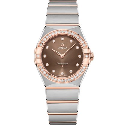 Omega Constellation 28 mm, stål - Sedna™ guld på stål - Sedna™ guld 131.25.28.60.63.001