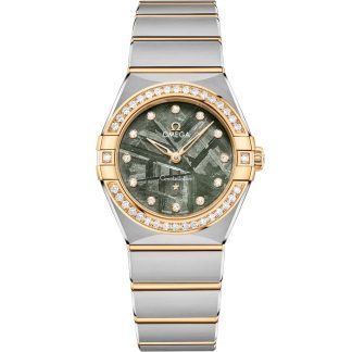 Omega Constellation 28 mm, stål - gult guld på stål - gult guld 131.25.28.60.99.002