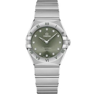 Omega Constellation 28 mm, stål på stål 131.10.28.60.60.001