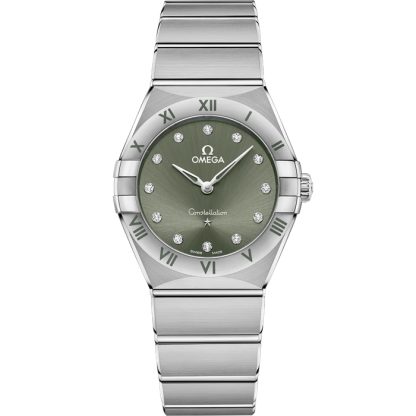 Omega Constellation 28 mm, stål på stål 131.10.28.60.60.001