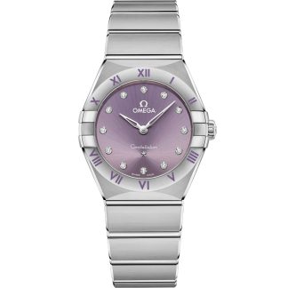 Omega Constellation 28 mm, stål på stål 131.10.28.60.60.002