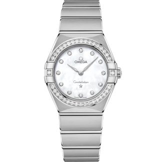 Omega Constellation 28 mm, stål på stål 131.15.28.60.55.001