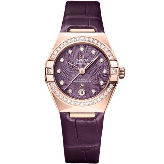 Omega Constellation 29 mm, Sedna™ guld på alligator 131.58.29.20.60.002