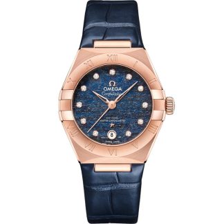 Omega Constellation 29 mm, Sedna™ guld på läderrem 131.53.29.20.99.001