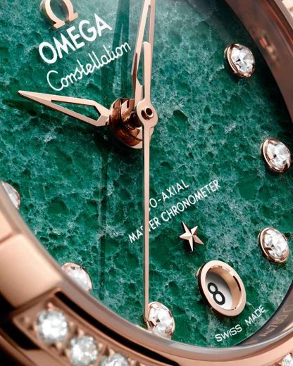 Omega Constellation 29 mm, Sedna™ guld på läderrem 131.58.29.20.99.004 - Bild 3