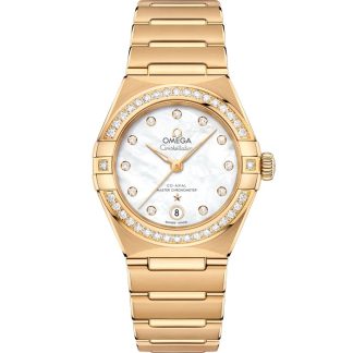 Omega Constellation 29 mm, gult guld på gult guld 131.55.29.20.55.002