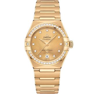 Omega Constellation 29 mm, gult guld på gult guld 131.55.29.20.58.001