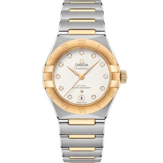 Omega Constellation 29 mm, stål - gult guld på stål - gult guld 131.20.29.20.52.002