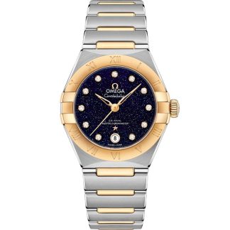 Omega Constellation 29 mm, stål - gult guld på stål - gult guld 131.20.29.20.53.001