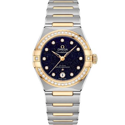 Omega Constellation 29 mm, stål - gult guld på stål - gult guld 131.25.29.20.53.001