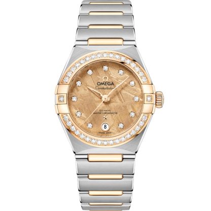 Omega Constellation 29 mm, stål - gult guld på stål - gult guld 131.25.29.20.99.002