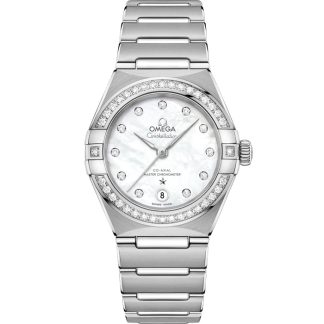 Omega Constellation 29 mm, stål på stål 131.15.29.20.55.001