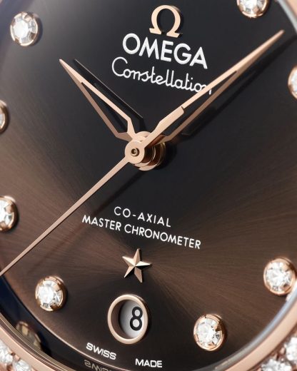 Omega Constellation 36 mm, stål - Sedna™ guld på läderrem 131.28.36.20.63.001 - Bild 4