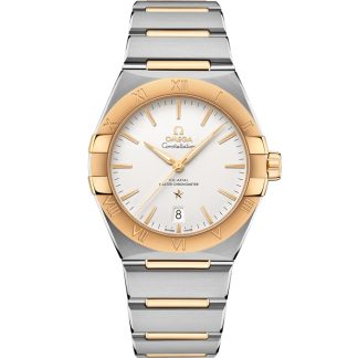 Omega Constellation 39 mm, stål - gult guld på stål - gult guld 131.20.39.20.02.002