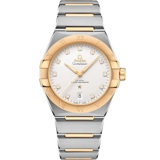Omega Constellation 39 mm, stål - gult guld på stål - gult guld 131.20.39.20.52.002