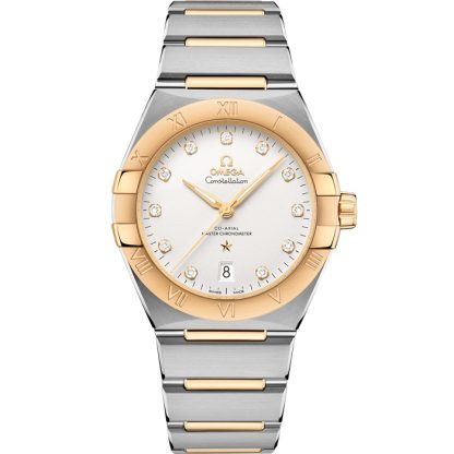 Omega Constellation 39 mm, stål - gult guld på stål - gult guld 131.20.39.20.52.002