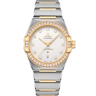 Omega Constellation 39 mm, stål - gult guld på stål - gult guld 131.25.39.20.52.002