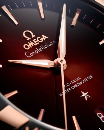 Omega Constellation 41 mm, stål - Sedna™ guld på läderrem 131.23.41.21.11.001 - Bild 3