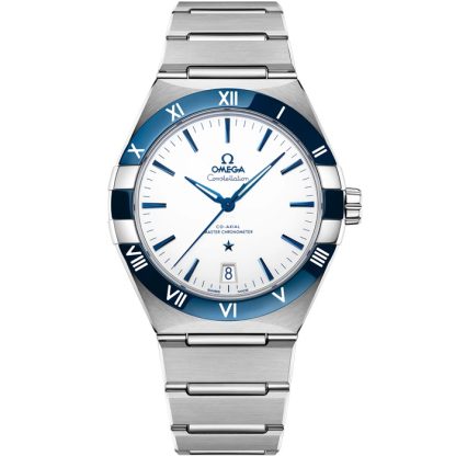 Omega Constellation 41 mm, stål på stål 131.30.41.21.04.001