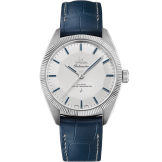 Omega Constellation Globemaster 39 mm, platina på läderrem 130.93.39.21.99.001