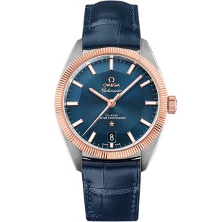 Omega Constellation Globemaster 39 mm, stål - Sedna™-guld på läderrem 130.23.39.21.03.001