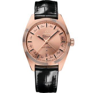 Omega Constellation Globemaster 41 mm, Sedna™ guld på läderrem 130.53.41.22.99.002