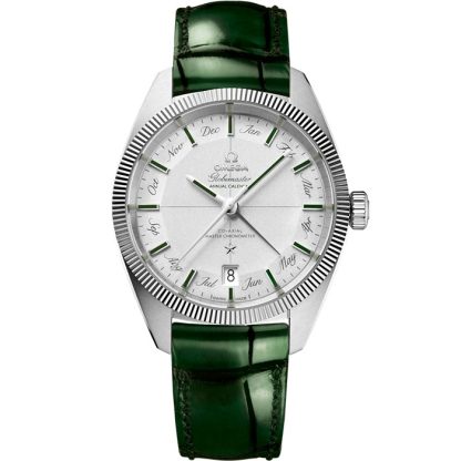 Omega Constellation Globemaster 41 mm, platina på läderband 130.93.41.22.99.002