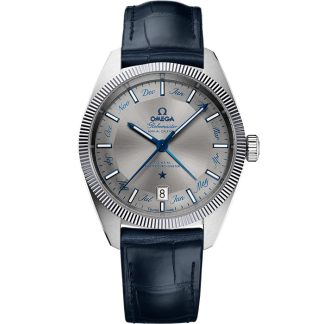 Omega Constellation Globemaster 41 mm, stål på läderband 130.33.41.22.06.001