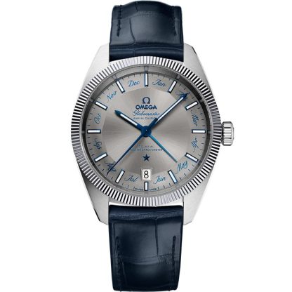 Omega Constellation Globemaster 41 mm, stål på läderband 130.33.41.22.06.001