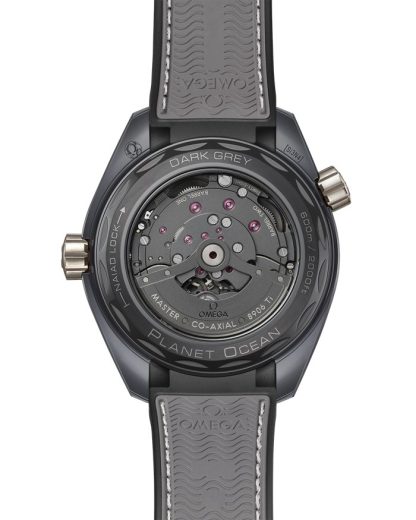Omega Dark Grey Seamaster Planet Ocean 600M 45,5 mm, grå keramik på gummiband 215.92.46.22.99.002 - Bild 2