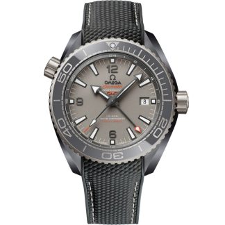 Omega Dark Grey Seamaster Planet Ocean 600M 45,5 mm, grå keramik på gummiband 215.92.46.22.99.002