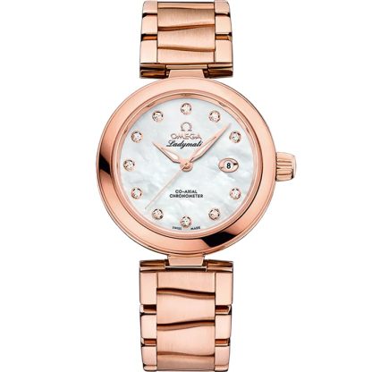 Omega De Ville Ladymatic 34 mm, Sedna™ guld på Sedna™ guld 425.60.34.20.55.004