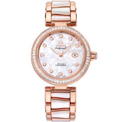 Omega De Ville Ladymatic 34 mm, Sedna™ guld på Sedna™ guld 425.65.34.20.55.007